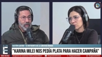 Gastón Alberdi denunció que el partido exige aportes en dólares que “van a las arcas de la familia Milei”