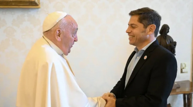 El papa Francisco recibió al gobernador Axel Kicillof