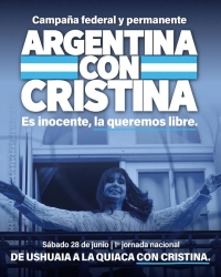 Comienza la campaña federal y permanente: «Argentina con Cristina»