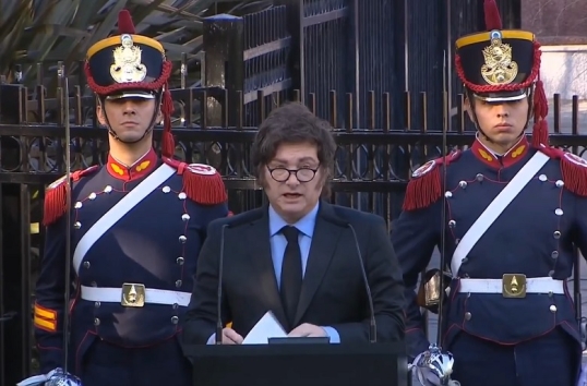 Milei encabezó el acto por el Día del Veterano y de los Caídos en la Guerra de Malvinas