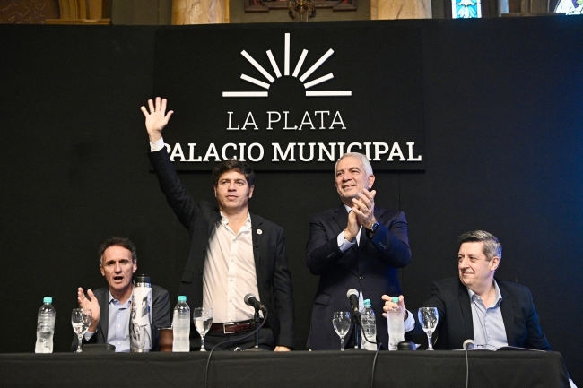 Axel Kicillof habilitó la primera etapa del Plan Hídrico del Gran La Plata