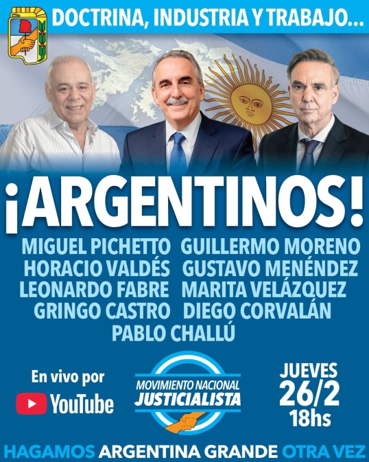 Este jueves se realiza el encuentro «Doctrina, Industria y Trabajo»