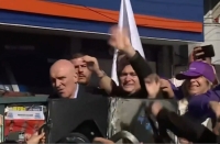 En la caravana Javier Milei confirmó la veracidad de los audios y dijó que llevará a Spagnuolo a la Justicia