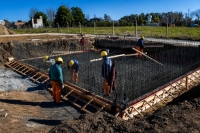 El Gobierno bonaerense reactiva las obras en la Planta Depuradora de Líquidos Cloacales de Vedia