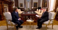 Filtran video sin editar de la entrevista a Javier Milei con preguntas guionadas a Viale