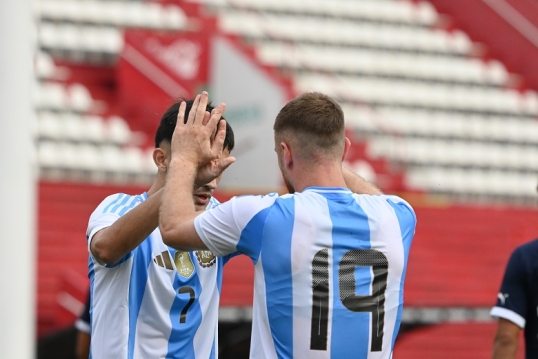 La Sub 23 goleó a Paraguay en amistoso previo a los rumbo a los Juegos Olímpicos