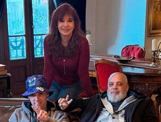 Cristina Kirchner recibió a Pablo Grillo