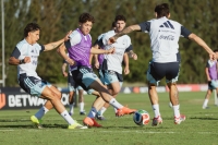 La selección Argentina realizó el primer entrenamiento en Ezeiza