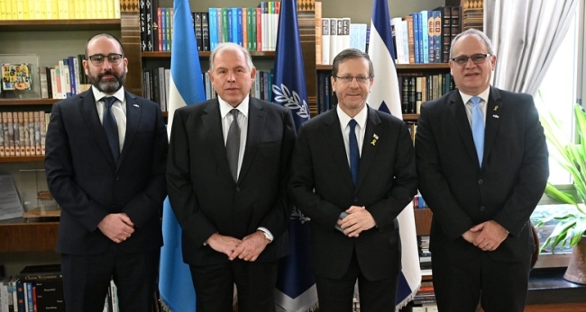 Gerardo Werthein se reunió con el Presidente de Israel, Isaac Herzog