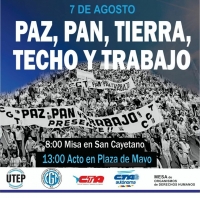 Marcha de San Cayetano por Pan, Paz, Tierra, Techo y Trabajo