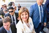 Patricia Bullrich, se reunió con la vicepresidenta Victoria Villarruel, en el Senado
