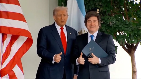 Javier Milei respaldará a Donald Trump, en Davos