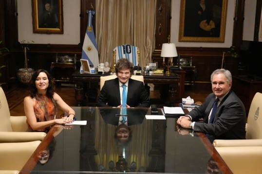 Javier Milei recibió a la presidenta de la Comunidad de Madrid, Isabel Díaz Ayuso