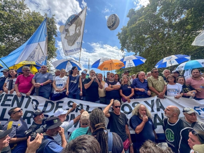 Paro Nacional y marcha: Gremios de CGT y CTA se movilizan al Congreso