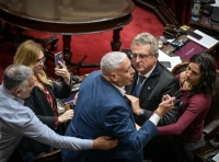 Tailhade señaló a un diputado libertario que tiene “una gigantografía de Bussi en su despacho” y Pietragalla lo fue a buscar