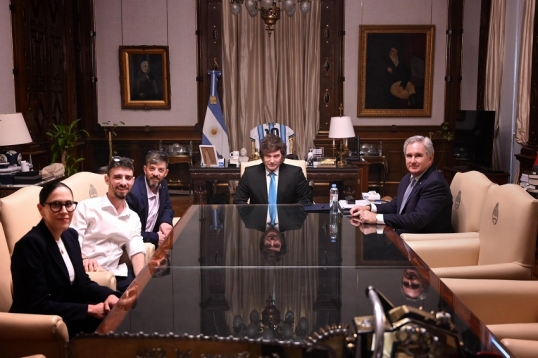 Milei recibió a dos argentinos secuestrados por Hamas