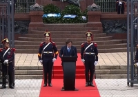 Javier Milei homenajeó a San Martín