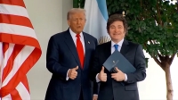 Donald Trump, felicitó a Javier Milei, por el triunfo de La Libertad Avanza