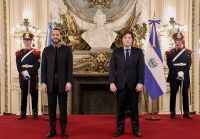 El presidente Javier Milei recibió a su par de El Salvador, Nayib Bukele