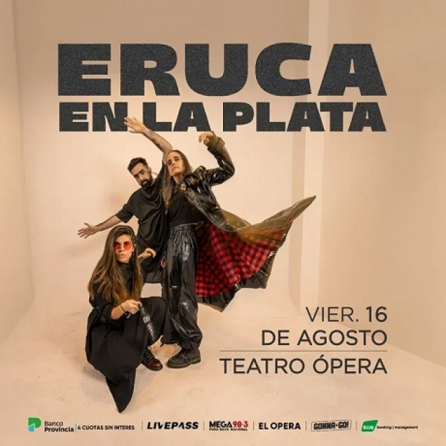 Eruca Sativa se presentará en agosto en el Teatro Ópera La Plata