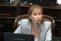 La senadora Cristina López presentó una cuestión de privilegio contra Villarruel