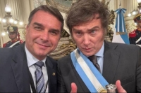 Milei viajará a Brasil, a respaldar a Flavio Bolsonaro
