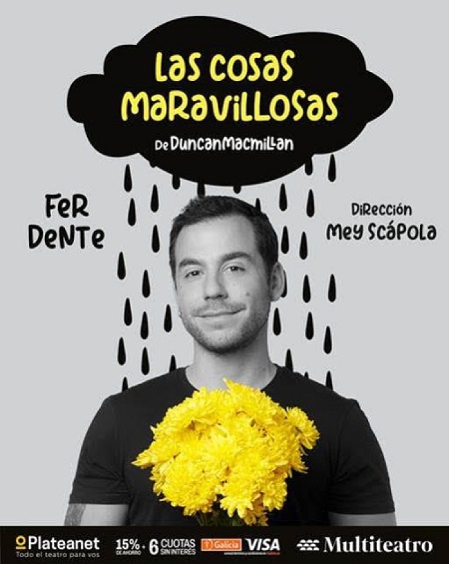 Estreno: "Las cosas maravillosas" con Fer Dente en el Multiteatro
