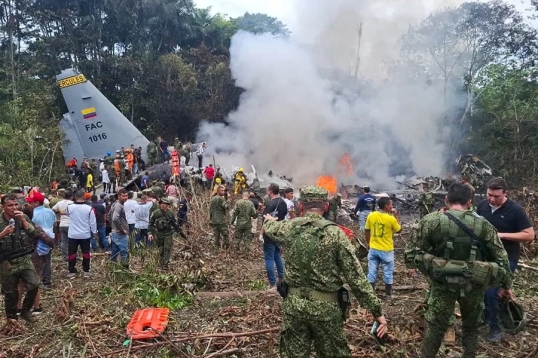 Colombia: Un avión militar se estrella y deja varios muertos y heridos
