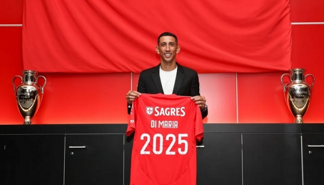 Angel Di María extendió su contrato con el Benfica de Portugal