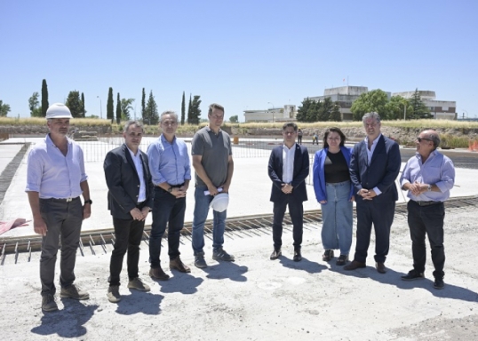 Axel Kicillof recorrió obras del Plan Hídrico Integral Bahía Blanca - Coronel Rosales