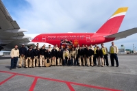 La selección española viajó rumbo al Mundial