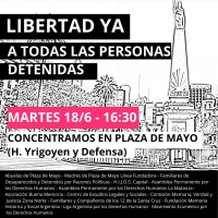Familiares de los detenidos durante la votación de la Ley Bases convocan a una movilización este martes