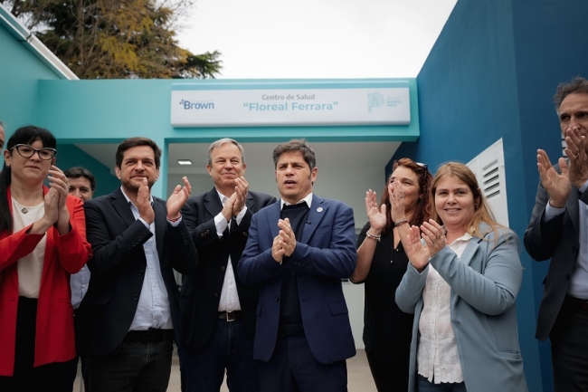 Axel Kicillof inauguró el nuevo edificio del Centro de Atención Primaria de la Salud “Floreal Ferrara” en Burzaco