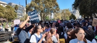 Frente a Casa Rosada: Discas en Lucha visibiliza la crisis que padecen las personas con discapacidad