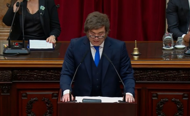 El presidente Milei abrió las sesiones ordinarias en el Congreso de la Nación