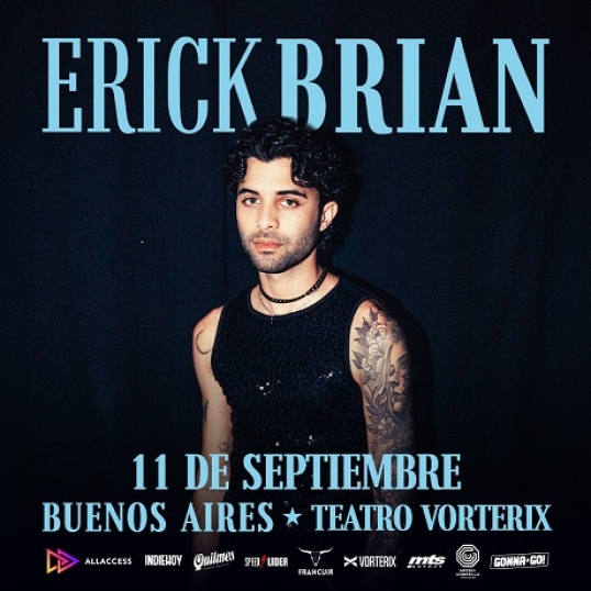 Erick Brian llega con su proyecto solista al Teatro Vorterix