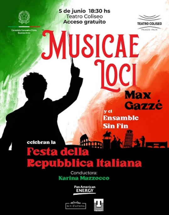 Fiesta de la República Italiana en el Teatro Coliseo