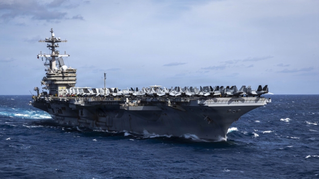 Estados Unidos prepara el tercer portaviones para desplegarse en Oriente Medio