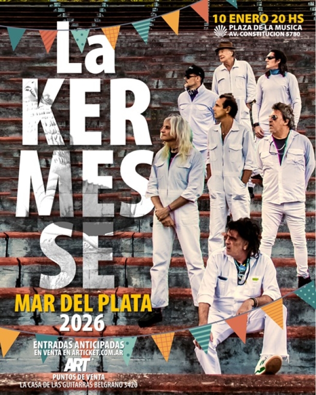 La Kermesse da inicio al 2026 en la costa: Plaza de la música Mar del Plata
