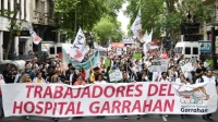 Trabajadores y organizaciones sociales marchan en defensa de la Salud Pública