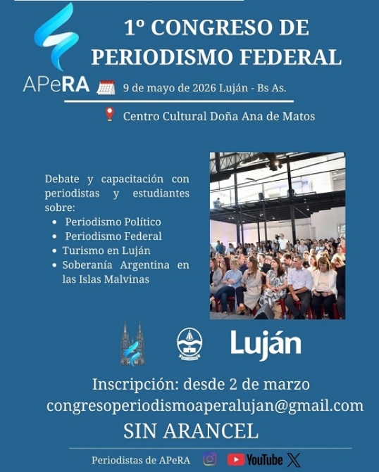 Se realiza el Primer Congreso de Periodismo Federal de APeRA en Luján