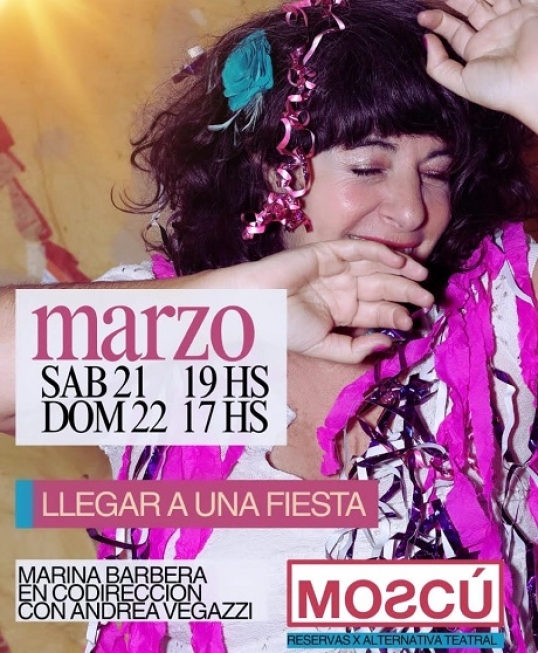"Llegar a una fiesta" se presenta con dos únicas funciones en Moscú Teatro