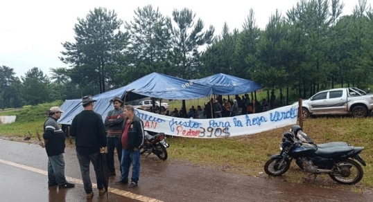 Misiones: Productores yerbateros impiden la circulación de camiones con yerba mate