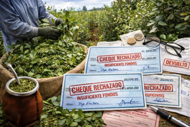 Misiones: Cheques sin fondos asfixian al pequeño productor yerbatero