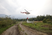 Brigadistas continúan con el operativo para contener el incendio en El Bolsón