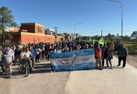 Trabajadores de Algodonera Avellaneda, se movilizaron para para visibilizar la crisis que atraviesa la empresa