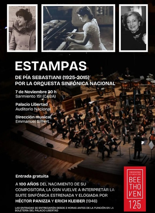 La Orquesta Sinfónica Nacional vuelve a interpretar su suite “Estampas" en el Palacio Libertad