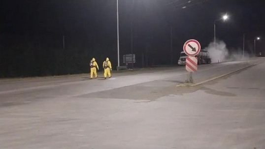 Santa Fe: Un camión derramó ácido clorhídrico en autopista a Buenos Aires