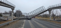 Córdoba: Se cayó un puente sobre una ruta nacional