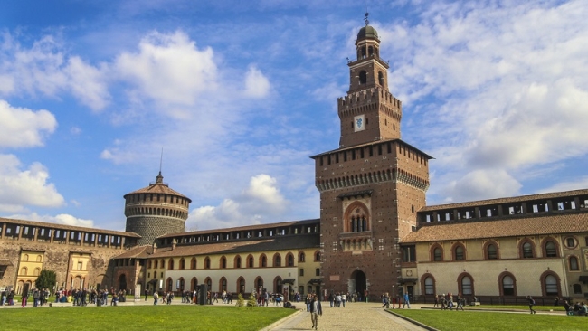 Italia: Descubren pasajes secretos en el castillo Sforzesco de Milán, dibujado por Leonardo da Vinci